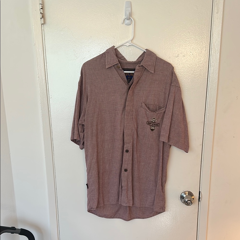 Vintage rare rip curl button down beach shirt